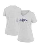 Nike Dri-FIT City Connect Velocity Practice (MLB Los Angeles Dodgers)  Women's V-Neck T-Shirt.