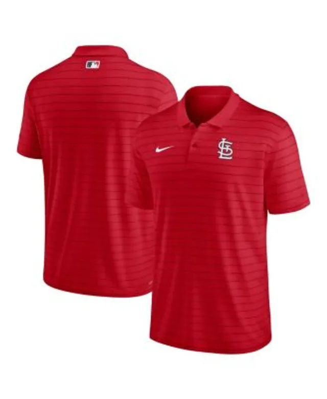 MLB Men's Boston Red Sox Nike Red Dri-FIT Stripe Polo
