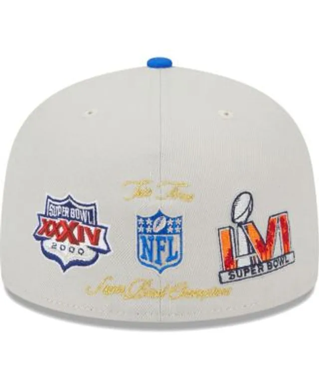 New Era Men's New Era Khaki/Navy Dallas Cowboys Super Bowl Champions Patch  59FIFTY Fitted Hat