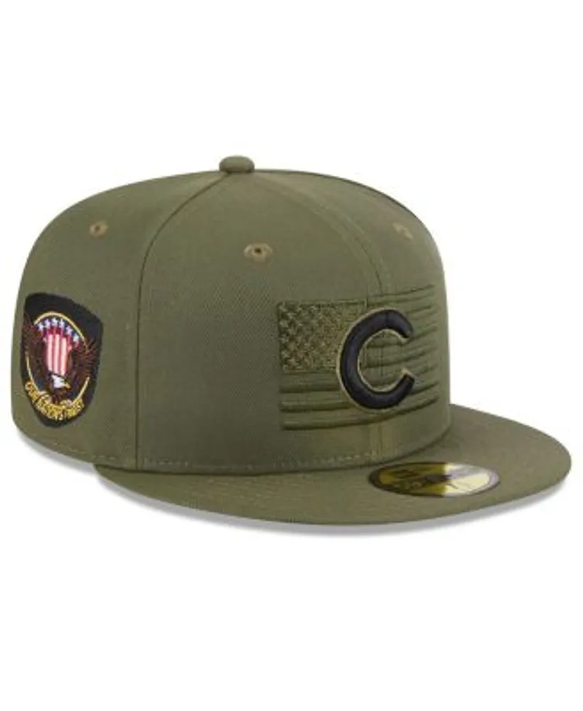 Men's New Era Green Chicago Cubs 2023 Armed Forces Day Low Profile 59FIFTY Fitted Hat