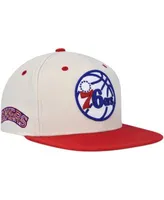 Mitchell & Ness Cream/Black Chicago Bulls Hardwood Classics 2-Tone Chain-Stitch Snapback Hat