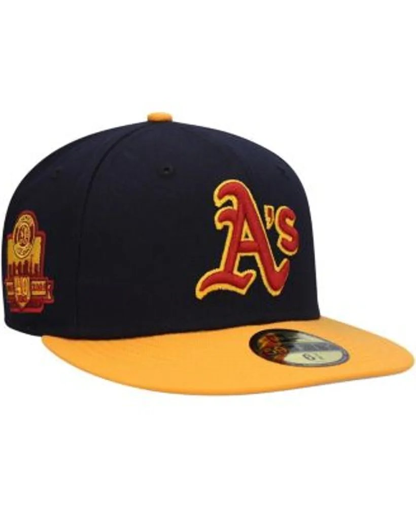 Oakland Athletic's hat with big logo.