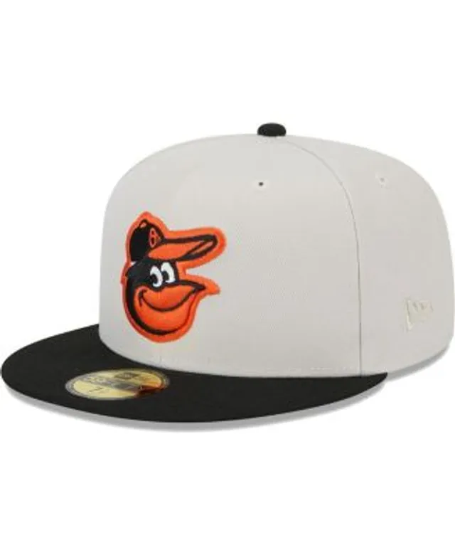 New Era Baltimore Orioles Black White 9FIFTY Snapback Cap - Macy's