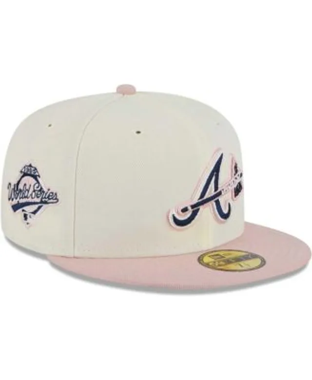 Men's New Era White/Pink San Diego Padres Chrome Rogue 59FIFTY Fitted Hat