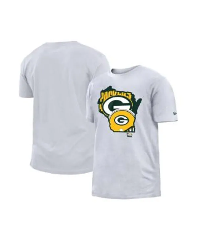 Packers Womens New Era Ringer T-Shirt Small White