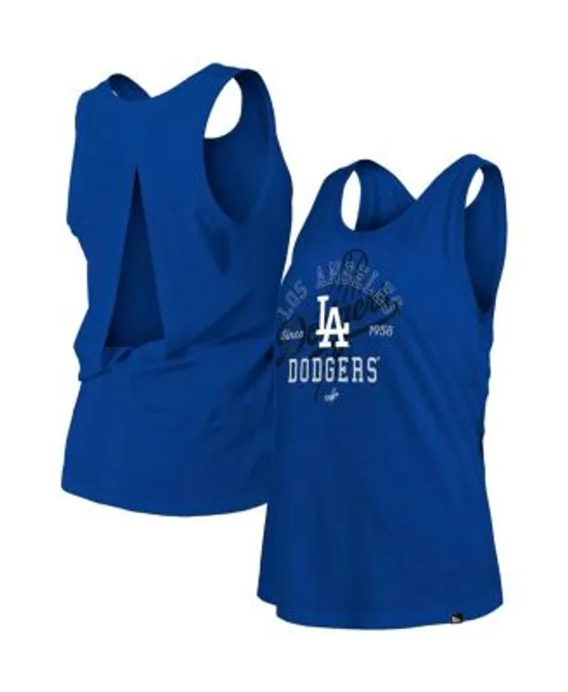 Soft As A Grape Women's Royal Los Angeles Dodgers Tri-Blend Tank