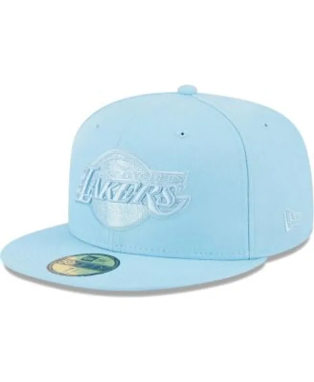 Men's New Era Blue/Light Blue Los Angeles Lakers Hardwood Classics 59FIFTY  Fitted Hat