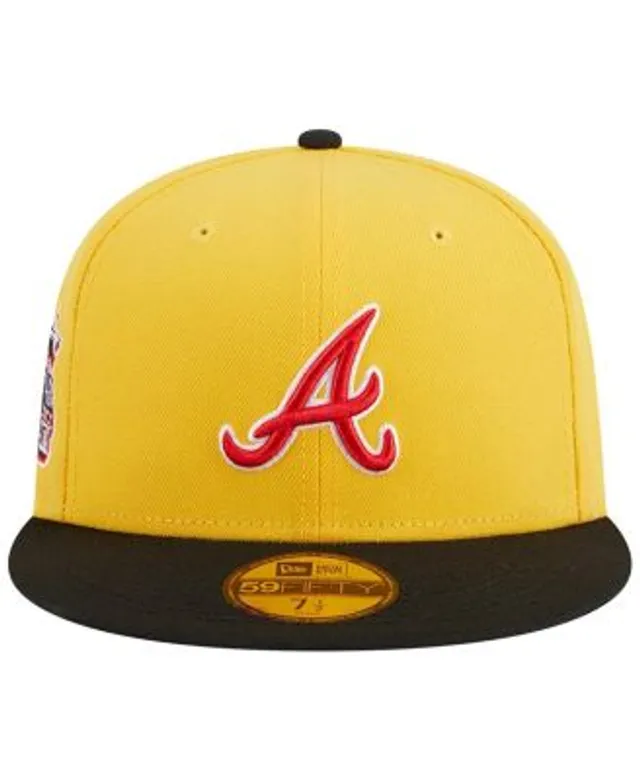 Men's New Era Royal/Yellow Atlanta Braves Empire 59FIFTY Fitted Hat