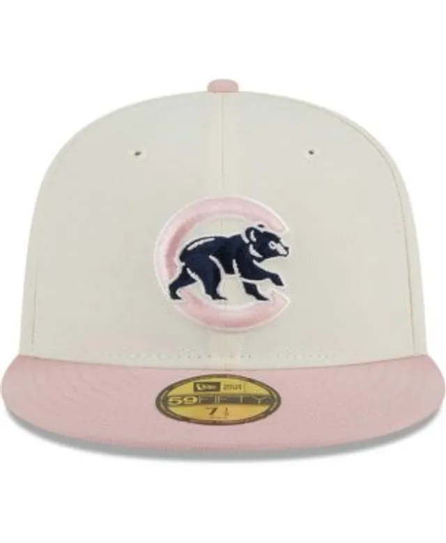 New Era White/Pink Los Angeles Dodgers Chrome Rogue 59FIFTY Fitted Hat