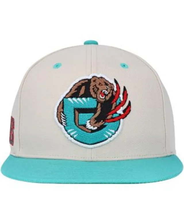 Men's Vancouver Grizzlies Mitchell & Ness Turquoise/Black Hardwood Classics  Team Side Fitted Hat