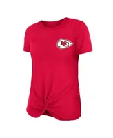 New Era Women's New Era Red England Patriots Slub T-Shirt with Front Twist  Knot