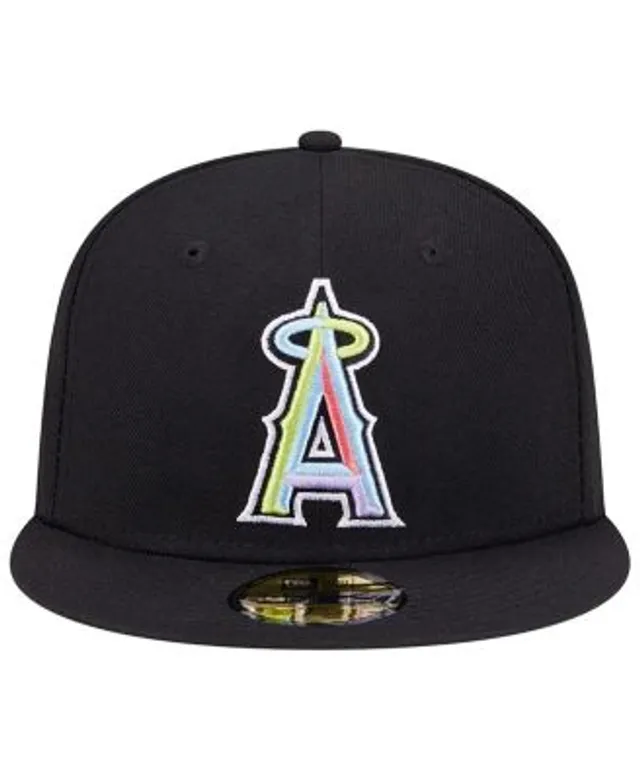 New Era Yellow/Black Los Angeles Angels Grilled 59FIFTY Fitted Hat