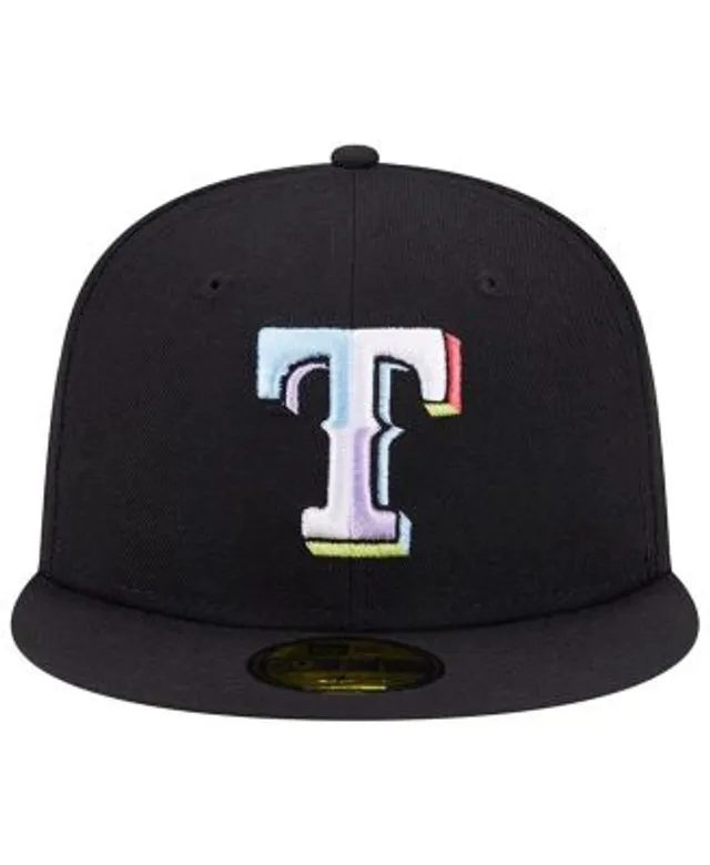 Texas Rangers Colorpack 59FIFTY Fitted Hat in Black 7 3/8 / Black