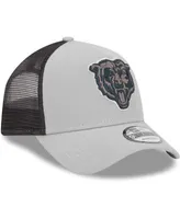 Men's New Era Navy Chicago Bears A-Frame Trucker 9FORTY Adjustable Hat