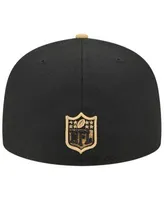 Men's New Era Black New Orleans Saints Pop 59FIFTY Fitted Hat