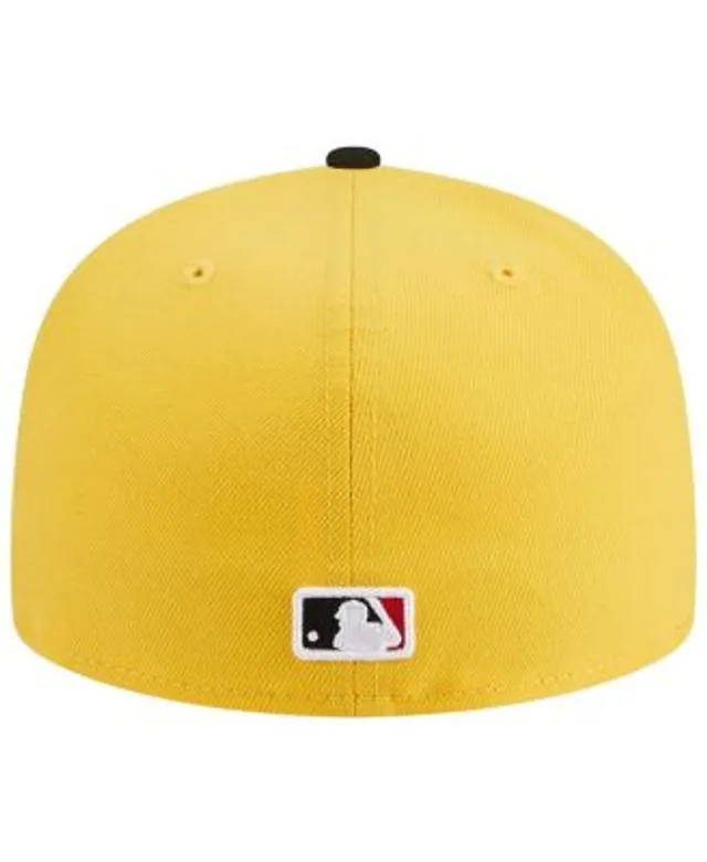 Men's Texas Rangers New Era Royal/Yellow Empire 59FIFTY Fitted Hat