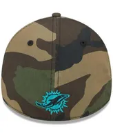 New Era Men's Camo Miami Dolphins Punched Out 39THIRTY Flex Hat - Macy's