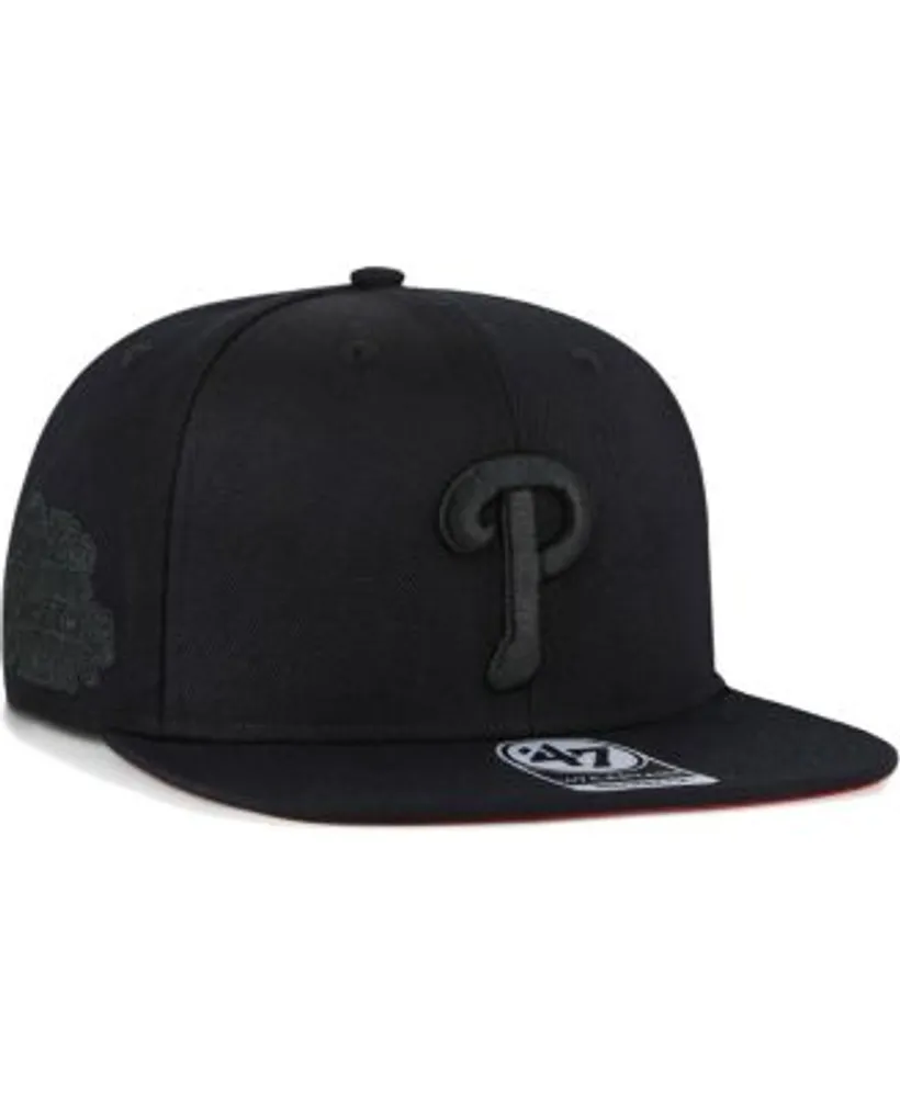 47 Brand Sure Shot Phillies Snapback Hat in Black for Men