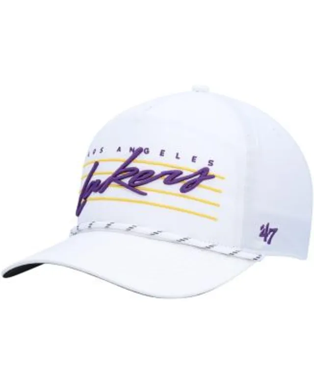 Mitchell & Ness Men's White, Purple Los Angeles Lakers Kurt Rambis Two-Tone  Snapback Hat