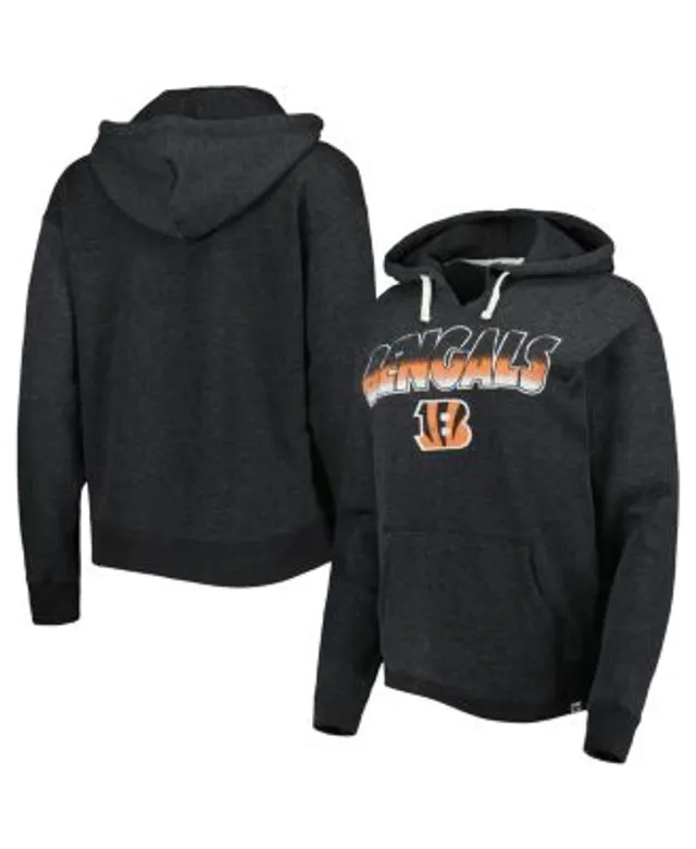 47 Brand Women's Black Cincinnati Bengals Color Rise Kennedy Pullover Hoodie