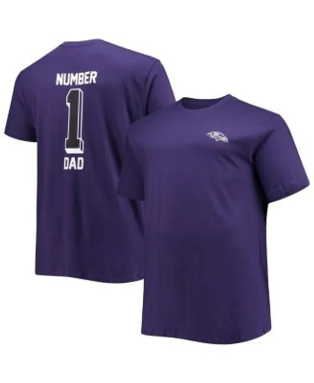 Men's Fanatics Branded Purple Minnesota Vikings #1 Dad T-Shirt