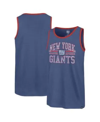 Men's '47 Blue New York Yankees Big Leaguer Tubular Tie-Dye Tank Top