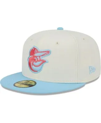 New Era Men's Cream and Light Blue Cincinnati Reds Spring Color