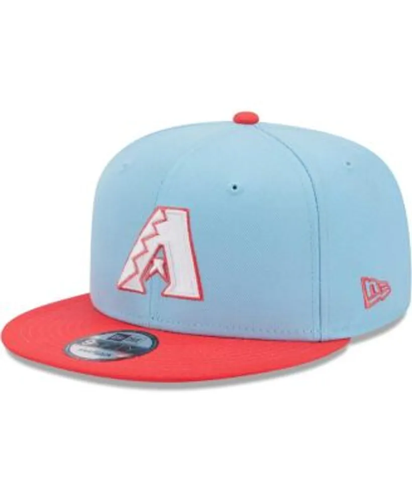 New Era Men's Light Blue and Red Arizona Diamondbacks Spring Basic Two-Tone  9FIFTY Snapback Hat