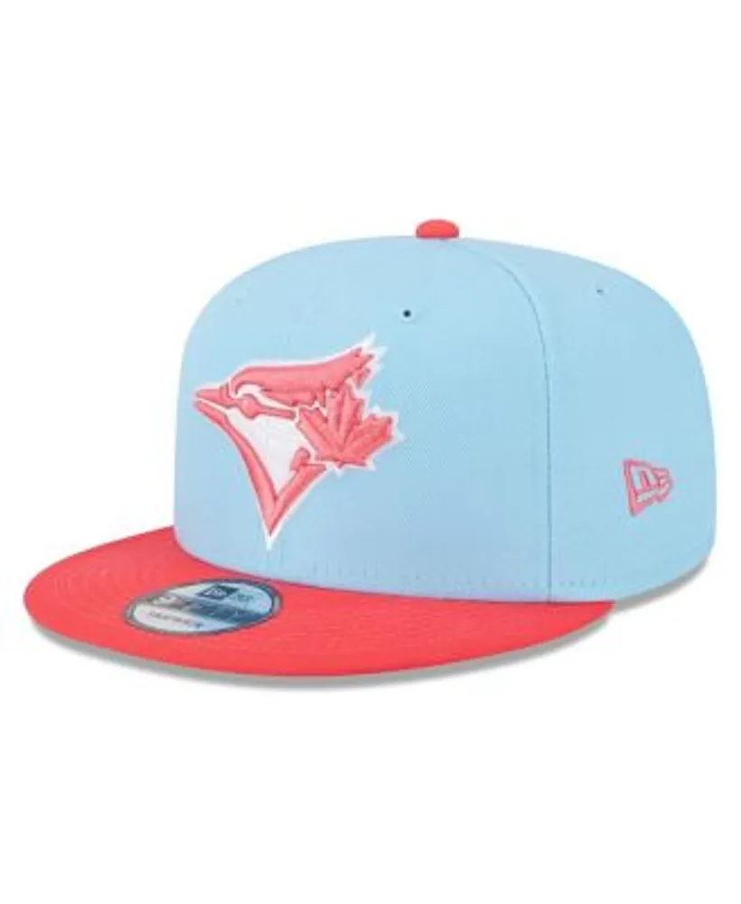 New Era Men's Light Blue and Red Toronto Blue Jays Spring Basic Two-Tone  9FIFTY Snapback Hat