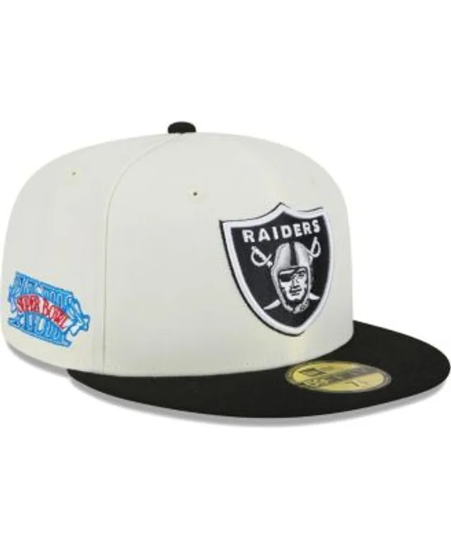 Men's New Era Cream Las Vegas Raiders Sideline Chrome T-Shirt