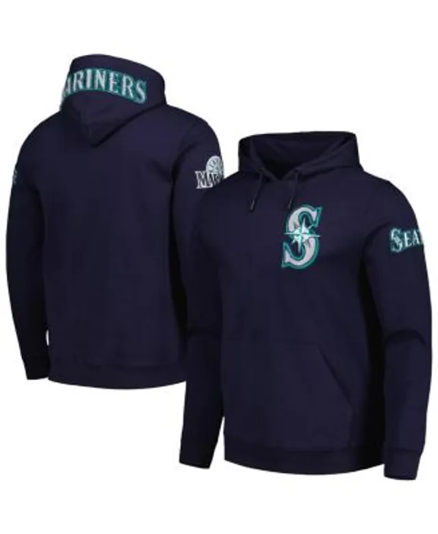 Profile Men's Navy Seattle Mariners Jersey Big and Tall Pullover Muscle  Hoodie