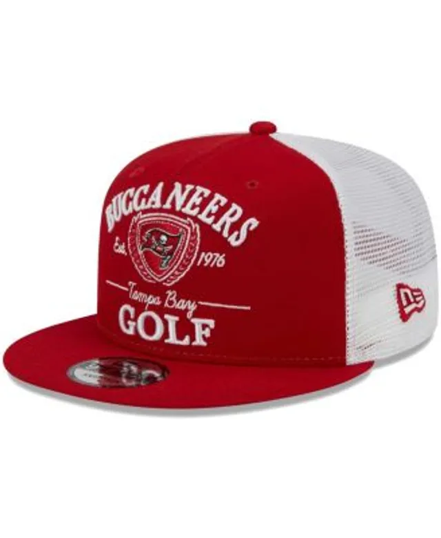 New Era Men's Red Tampa Bay Buccaneers Icon 9FIFTY Snapback Hat