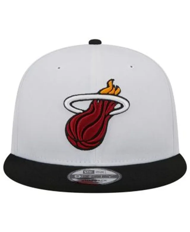 New Era 9FIFTY Miami Heat Foam Trucker Snapback Hat Black