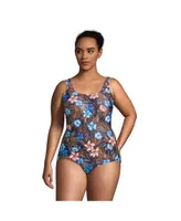 Women's SlenderSuit Carmela Tummy Control Chlorine Resistant Scoop Neck One  Piece Swimsuit