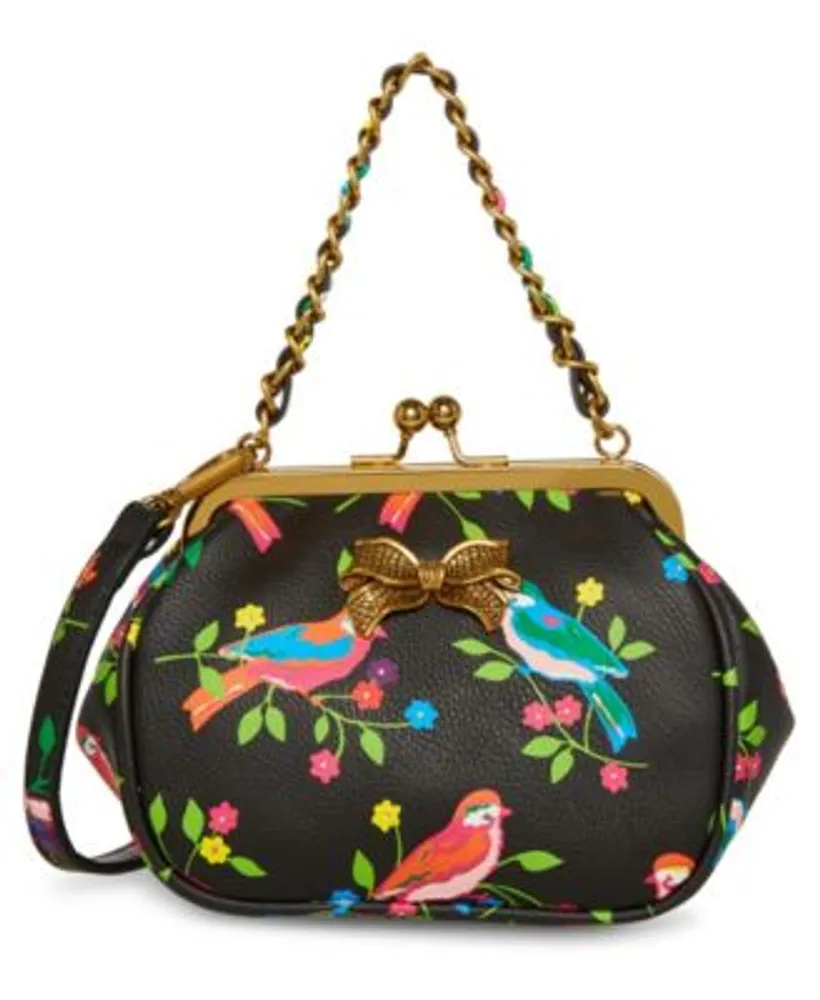 Betsey Johnson Women's Rainbow Rhinestone Crossbody Bag - Macy's