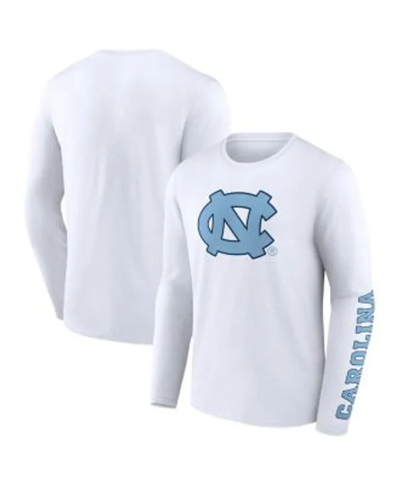 Carolina Panthers Primary Colour Wordmark Long Sleeve T-Shirt - Mens