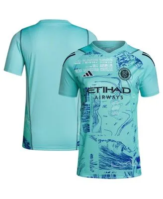 Men's adidas Blue New York City FC 2021 Primeblue Replica Jersey