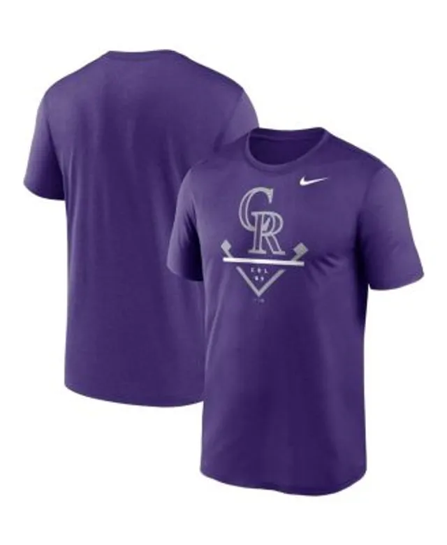 Nike Men's Purple Colorado Rockies Big and Tall Icon Legend Performance T- shirt