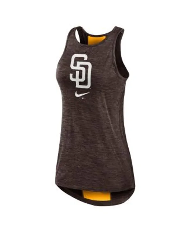 THE WILD COLLECTIVE Women's The Wild Collective Black San Diego Padres  Cropped T-Shirt