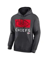 Men's Red Kansas City Chiefs Fan Gear Primary Logo Therma Performance  Pullover Hoodie