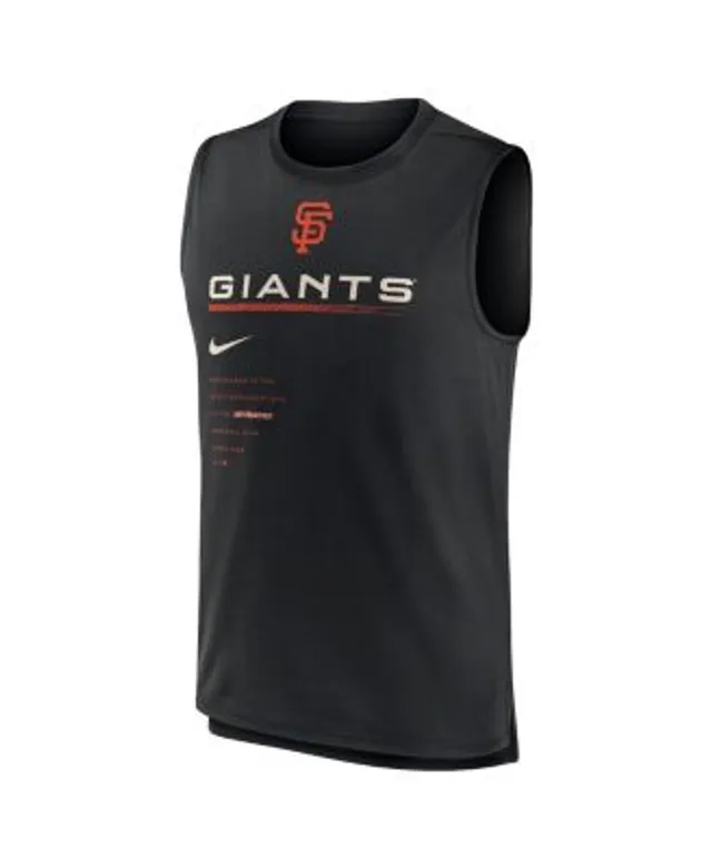 Profile Men's Black San Francisco Giants Jersey Muscle Sleeveless