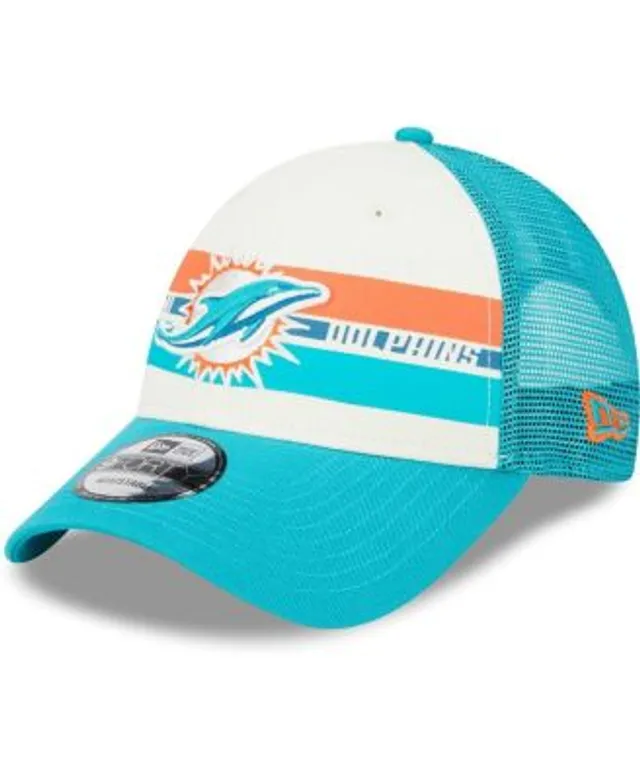 New Era Men's Cream Miami Dolphins Core Classic 2.0 9TWENTY Adjustable Hat