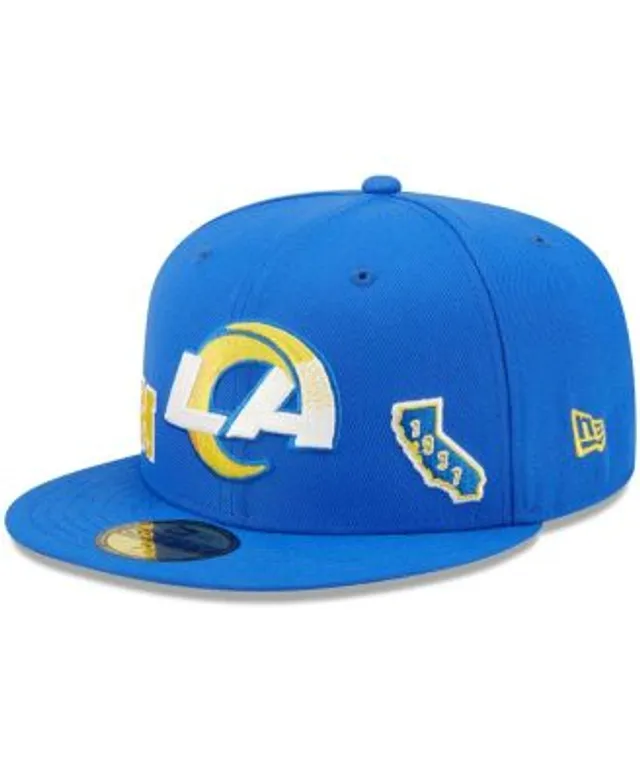 Men's New Era Royal Los Angeles Rams Multi 59FIFTY Fitted Hat