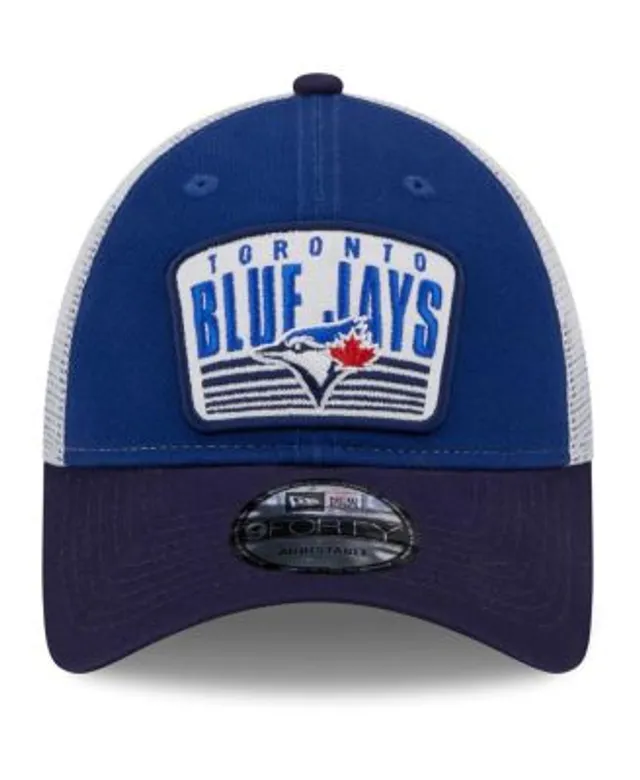 Youth Toronto Blue Jays New Era Royal Patch Trucker 9FORTY Snapback Hat