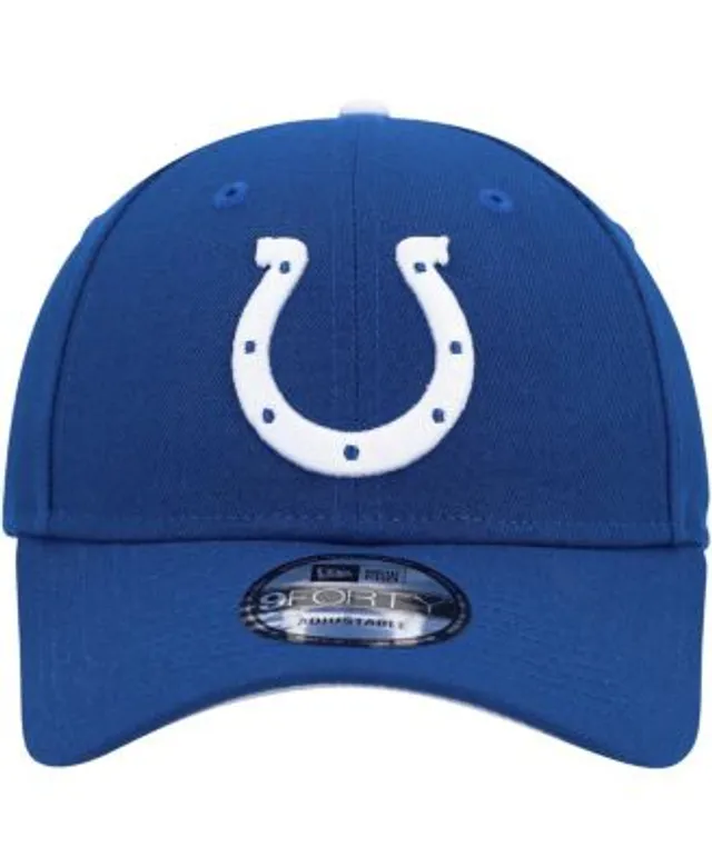 New Era Men's Royal Indianapolis Colts Script 9Fifty Trucker