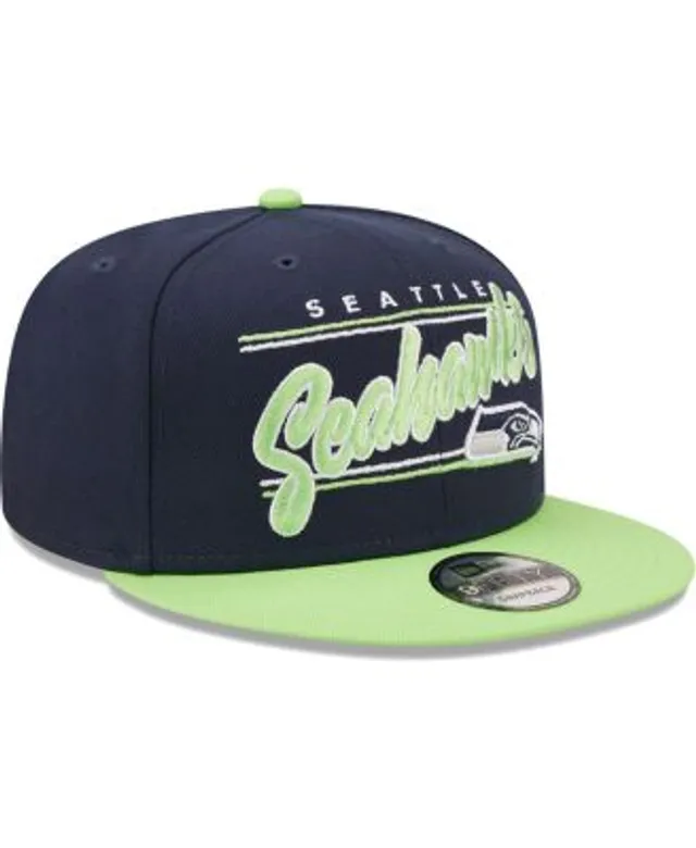 Youth Black/Neon Green Seattle Seahawks Pop Snapback Hat