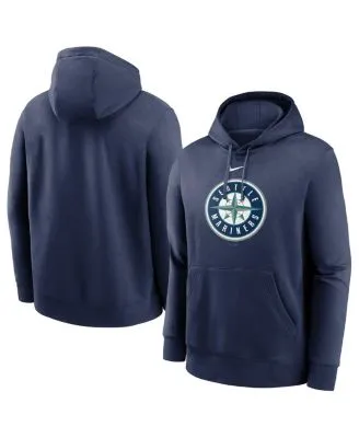 Men's Nike Navy Seattle Mariners Authentic Collection Pregame Raglan Performance V-Neck T-Shirt Size: Small