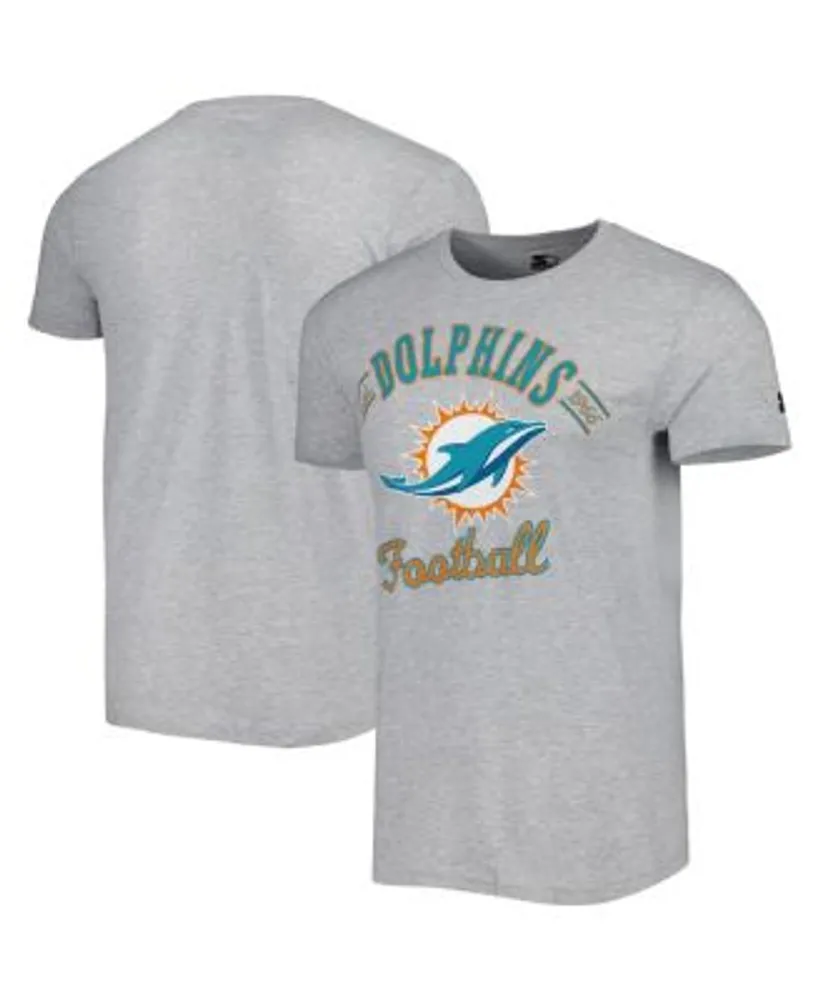 Miami Dolphins Nike Sideline Lockup Performance Long Sleeve T-Shirt - Gray