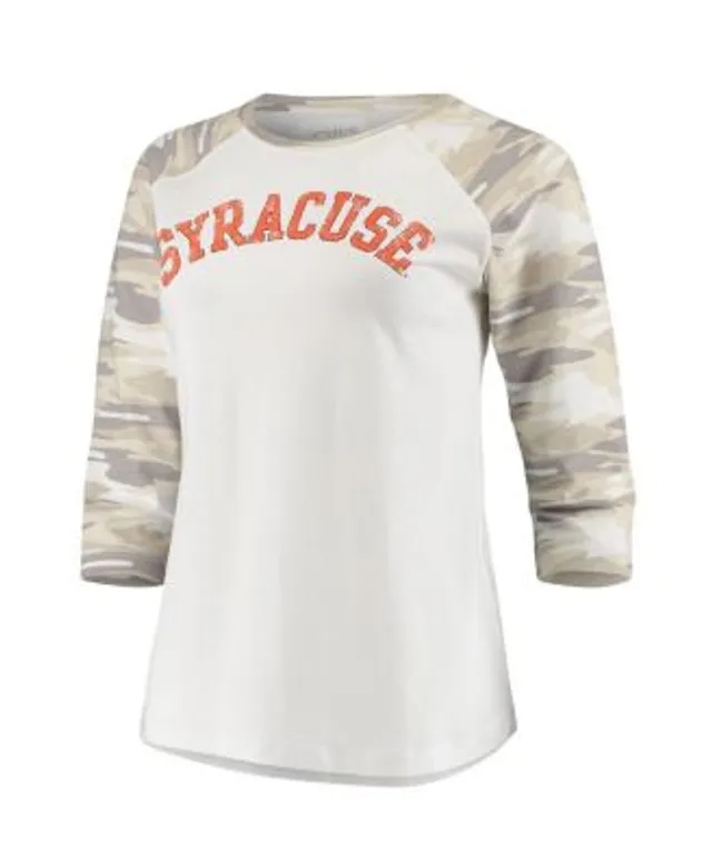 Tommy Hilfiger Women's Tommy Hilfiger White/Orange Chicago Bears Mesh  Raglan Long Sleeve T-Shirt