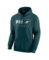 Men's Fanatics Branded Midnight Green Philadelphia Eagles Big & Tall Logo  Hoodie Long Sleeve T-Shirt